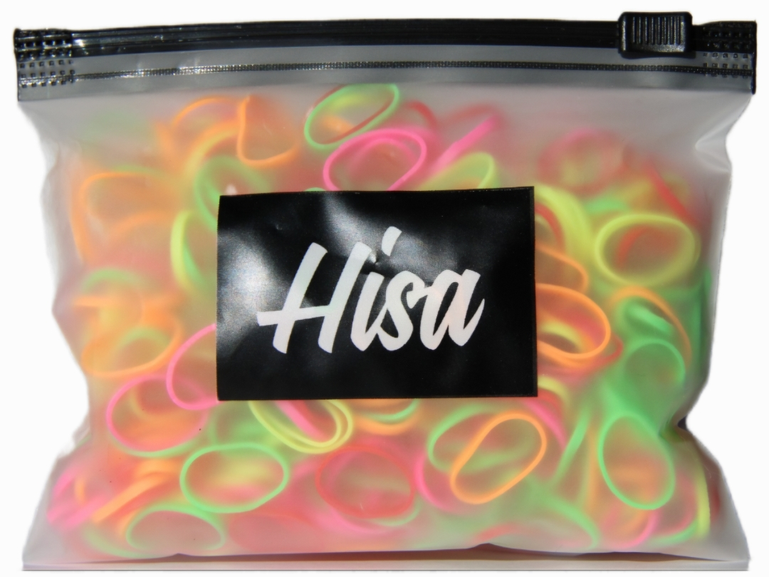 Hisa Mini Haarelastiekjes Neon — 200