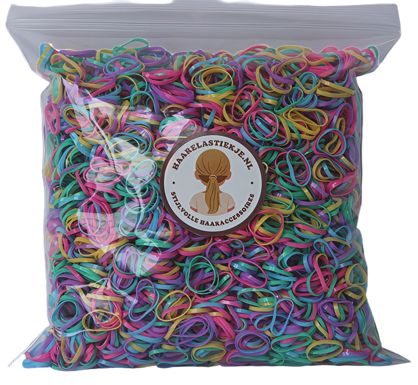 Hisa Volumepack Mini Haarelastiekjes Paas - 5000 stuks