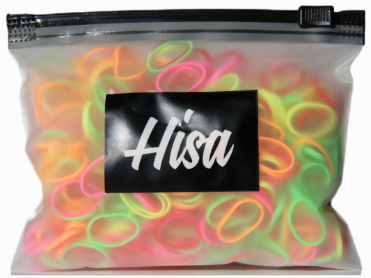 Hisa Mini Haarelastiekjes Neon — 1000