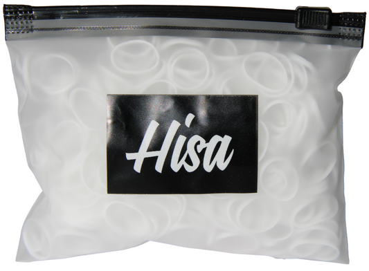Hisa Mini Haarelastiekjes Wit — 1000