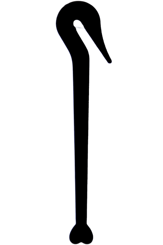 Elastiekmesje — Zwart