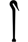 Elastiekmesje — Zwart