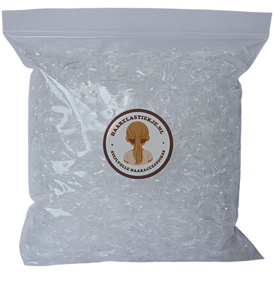 Hisa Volumepack Mini Haarelastiekjes Transparant - 5000 stuks