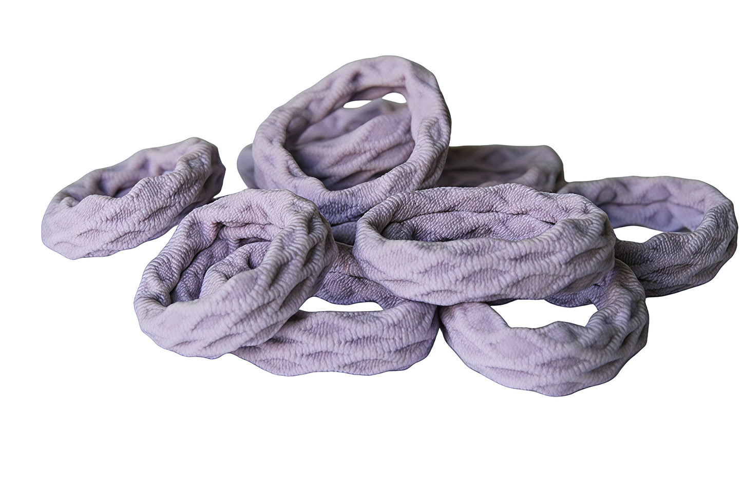 Hisa Haarelastiek Stof - 10-Pack Lila
