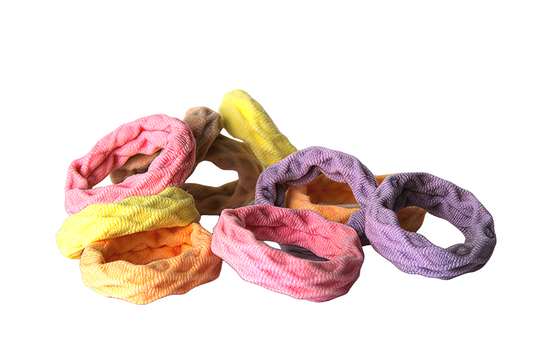 Hisa Haarelastiek Stof - 10-Pack